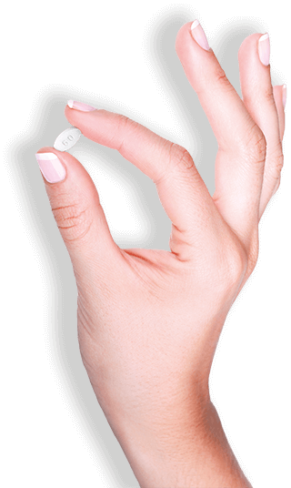 hand with pill